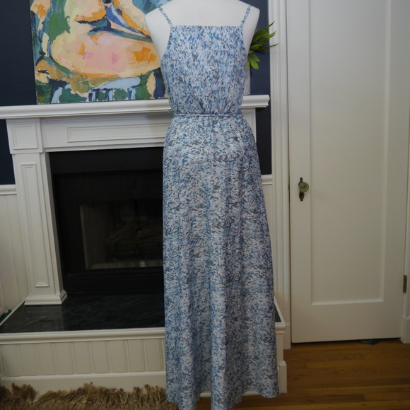 Catherine Malandrino Blue Floral Cutout Maxi - 2 - Picture 3 of 7